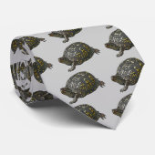 Eastern Box Turtle Coordinating Items Stropdas (Opgerold)