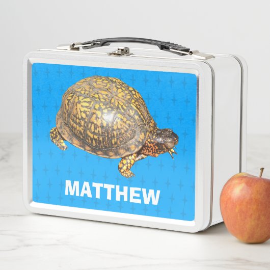 Eastern Box Turtle Foto gepersonaliseerd (In situ)