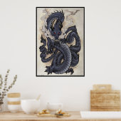 Eastern Dragon Poster (Keuken)