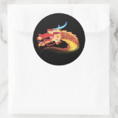 Eastern Dragon Ronde Sticker (Tas)