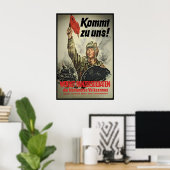 Eastern German Propaganda Poster Come to us! Tank (Bureau à domicile)