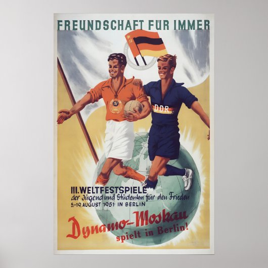 Eastern Germany Propaganda Poster -GDRSoviet (Devant)