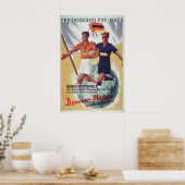 Eastern Germany Propaganda Poster -GDRSoviet (Cuisine)