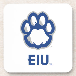 Eastern Illinois Panthers Paw Print & EIU Bier Onderzetter