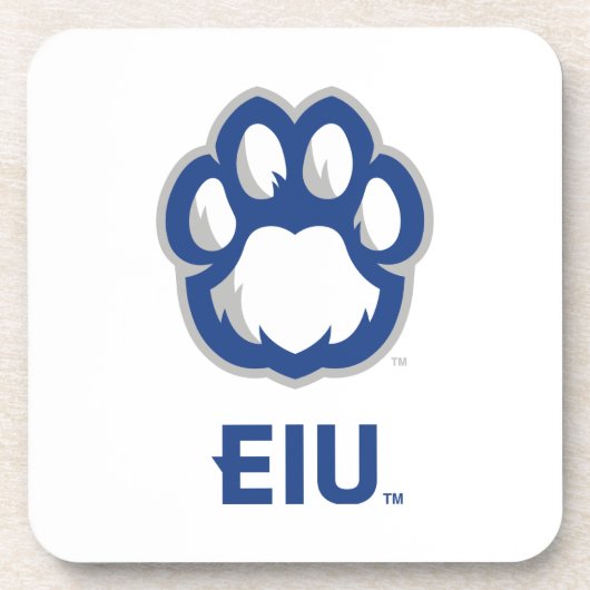 Eastern Illinois Panthers Paw Print & EIU Bier Onderzetter (Voorkant)