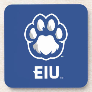 Eastern Illinois Panthers Paw Print & EIU Bier Onderzetter