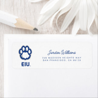 Eastern Illinois Panthers Paw Print & EIU Etiket