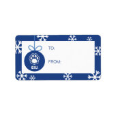 Eastern Illinois Panthers Paw Print & EIU Etiket (Voorkant)