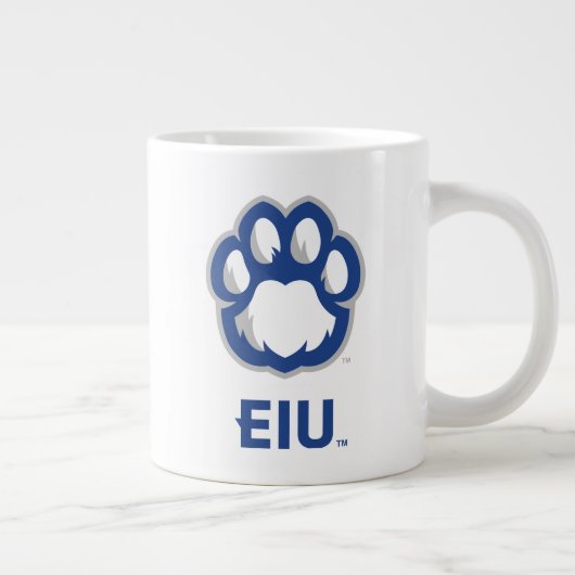 Eastern Illinois Panthers Paw Print & EIU Extra Grote Beker (Rechts)