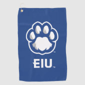 Eastern Illinois Panthers Paw Print & EIU Golfhanddoek (Voorkant)
