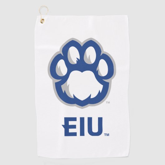 Eastern Illinois Panthers Paw Print & EIU Golfhanddoek (Voorkant)