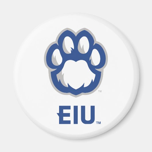 Eastern Illinois Panthers Paw Print & EIU Magneet (Voorkant)