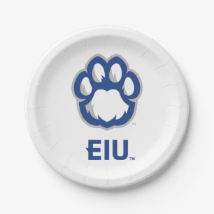 Eastern Illinois Panthers Paw Print & EIU Papieren Bordje
