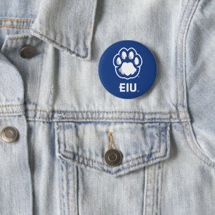 Eastern Illinois Panthers Paw Print & EIU Ronde Button 5,7 Cm