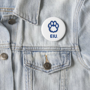 Eastern Illinois Panthers Paw Print & EIU Ronde Button 5,7 Cm
