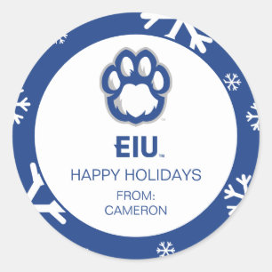 Eastern Illinois Panthers Paw Print & EIU Ronde Sticker