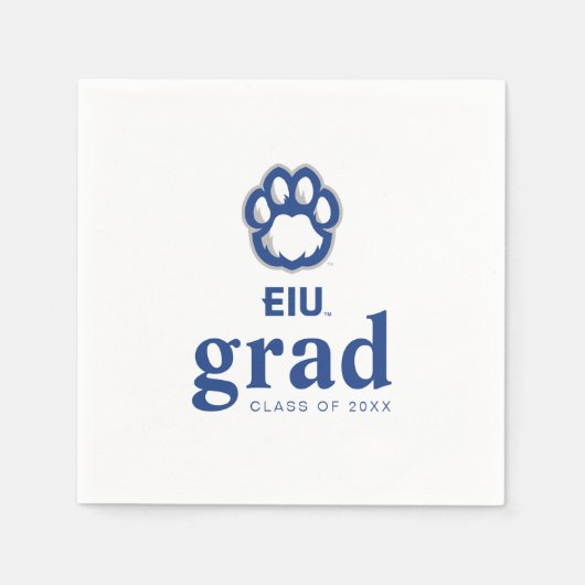 Eastern Illinois Panthers Paw Print & EIU Servet (Voorkant)