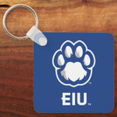 Eastern Illinois Panthers Paw Print & EIU Sleutelhanger (Voorkant)