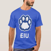 Eastern Illinois Panthers Paw Print & EIU T-shirt (Voorkant)
