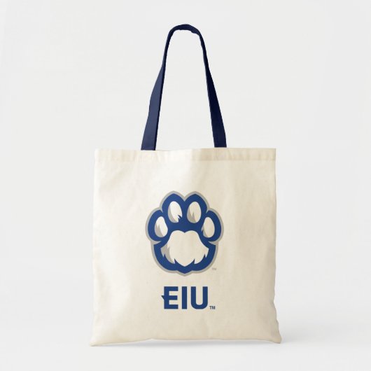 Eastern Illinois Panthers Paw Print & EIU Tote Bag (Voorkant)