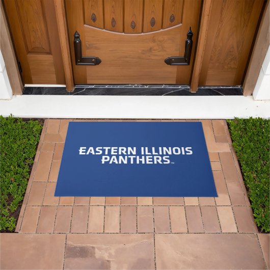 Eastern Illinois Panthers Tekst Logo Deurmat (Buiten)