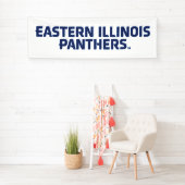 Eastern Illinois Panthers Tekst Logo Spandoek (Insitu)