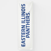 Eastern Illinois Panthers Tekst Logo Spandoek (Verticaal)