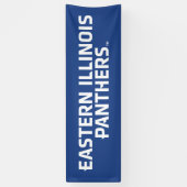 Eastern Illinois Panthers Tekst Logo Spandoek (Verticaal)