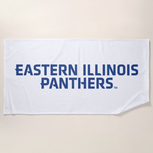 Eastern Illinois Panthers Tekst Logo Strandlaken (Voorkant)