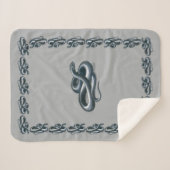 Eastern Indigo Snake Sherpa Deken (Voorkant (horizontaal))