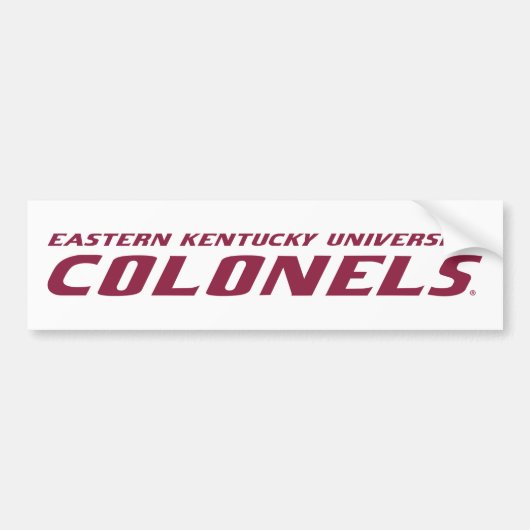 Eastern Kentucky University | EKU Bumpersticker (Voorkant)