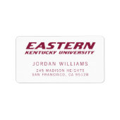 Eastern Kentucky University | EKU Etiket (Voorkant)