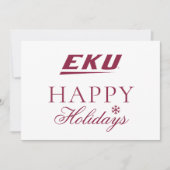 Eastern Kentucky University | EKU Feestdagenkaart (Voorkant)