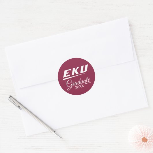 Eastern Kentucky University | EKU Ronde Sticker (Envelop)