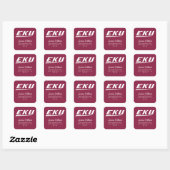 Eastern Kentucky University | EKU Vierkante Sticker (Vel)