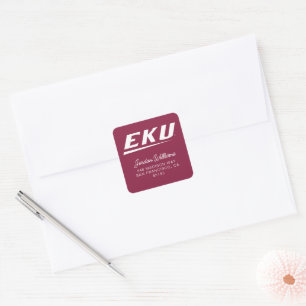 Eastern Kentucky University   EKU Vierkante Sticker