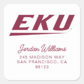 Eastern Kentucky University | EKU Vierkante Sticker (Voorkant)