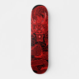 Eastern Ninja Dragon Red Element Custom Pro Deck Skateboard