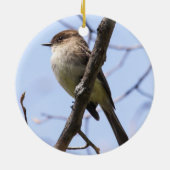 Eastern Phoebe Keramisch Ornament (Achterkant)