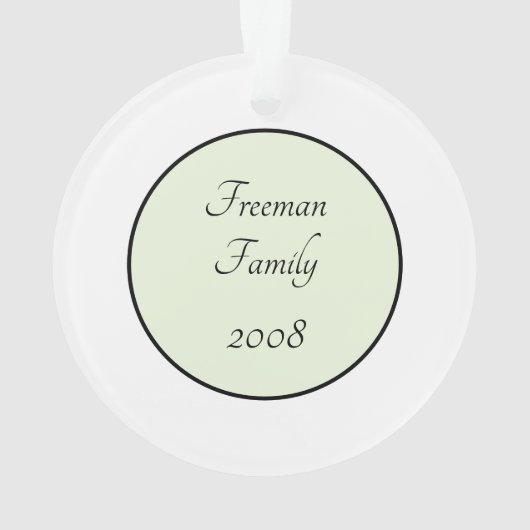 Eastern Phoebe Ornament (achterkant)