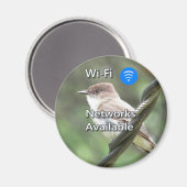 Eastern Phoebe Wi-Fi magnet Magneet (Voorkant / Achterkant)