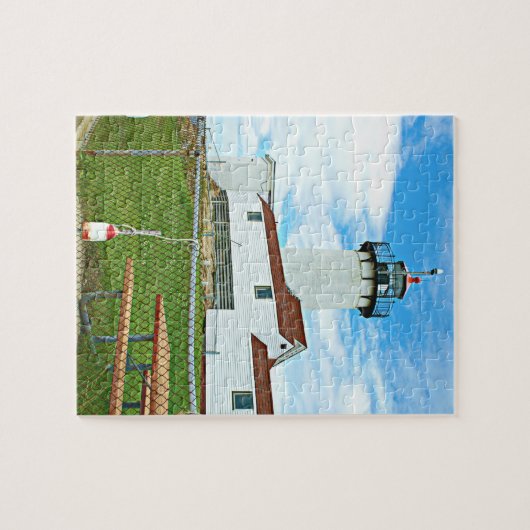 Eastern Point Lighthouse, Gloucester Massachusetts Legpuzzel (Horizontaal)