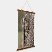 Eastern Screech Owl Hangend Wandkleed (Gebogen)
