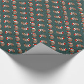 Eastern Screech Owl Santa Cadeaupapier (Hoek)