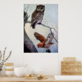 Eastern Screech Owls Poster (Keuken)