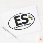 Eastern Shore Decal (set van 4) Ovale Sticker (Envelop)
