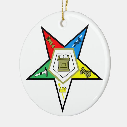 Eastern Star Keramisch Ornament (Links)