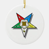 Eastern Star Keramisch Ornament (Voorkant)