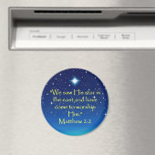 Eastern Star-kerstscripts Gift Magnet Magneet (Insitu (Vaatwasser))