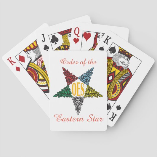 Eastern Star-speelkaarten Pokerkaarten (Achterkant)